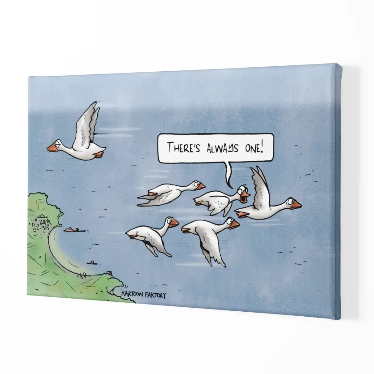 Odd One Out Canvas Print Kartoon Faktory