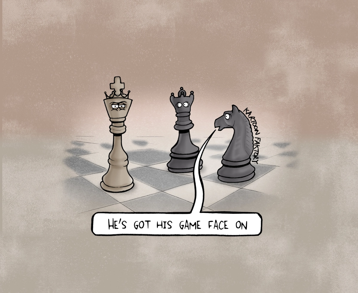 Chessmen Game Face • Canvas copy