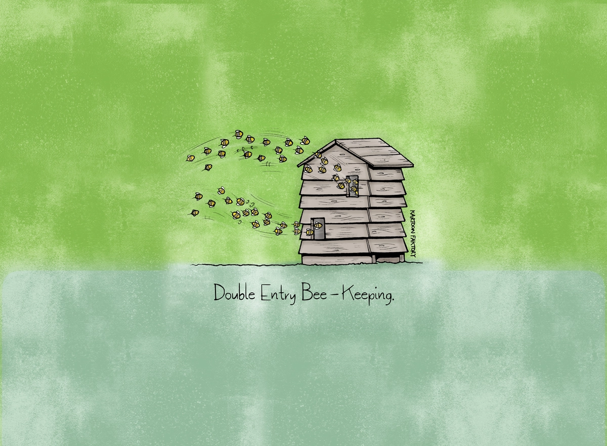 Double Entry BeeKeeping • Canvas copy