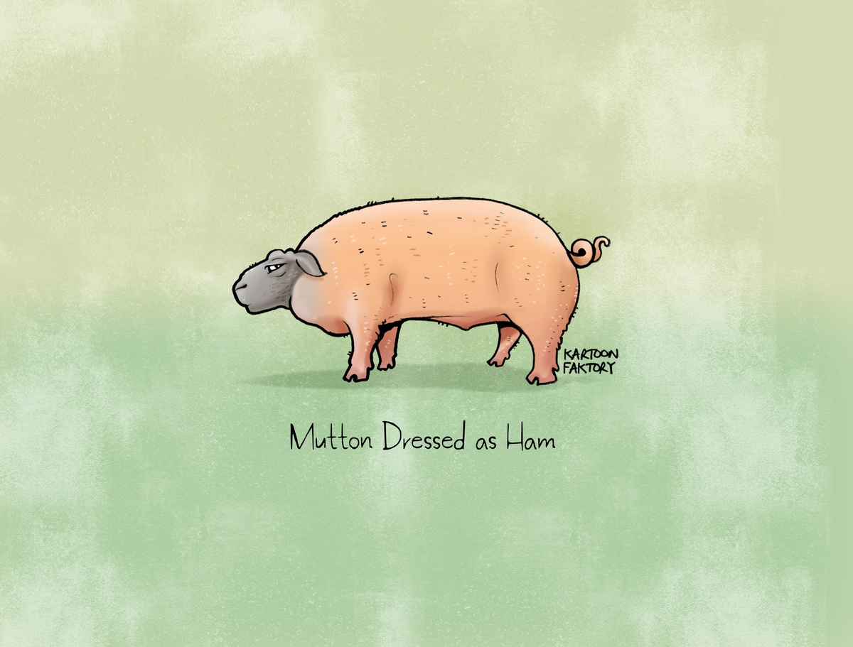 Mutton Dressed As Ham • Canvas copy