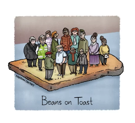 Beans on Toast Cartoon